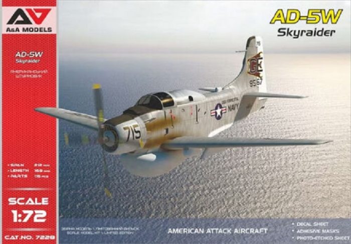 A&A MODELS 7228 AD-5W SKYRAIDER AMERICAN ATTACK AIRCRAFT