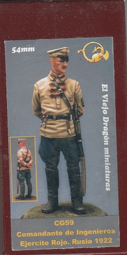 EL VIEJO DRAGON CG59 COMANDANTE DE INGENIEROS EJERCITO ROJO RUSIA 1922