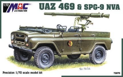 MAC DISTRIBUTION 72075 UAZ 469 1& SPG-9 NVA