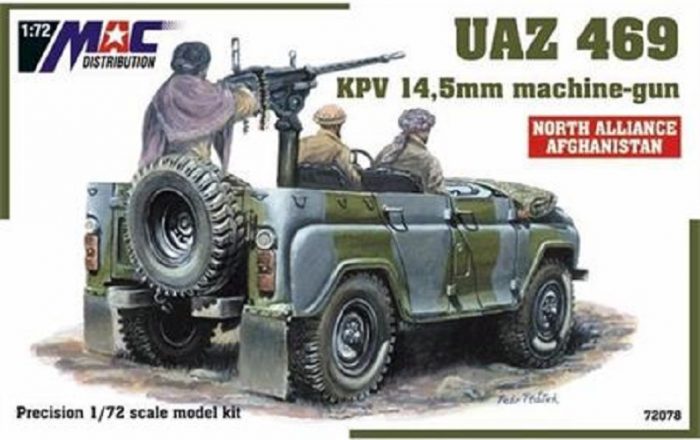 MAC DISTRIBUTION 72078 UAZ 469 KPV 14.5MM MACHINE GUN NORTH ALLIANCE AFGHANISTAN