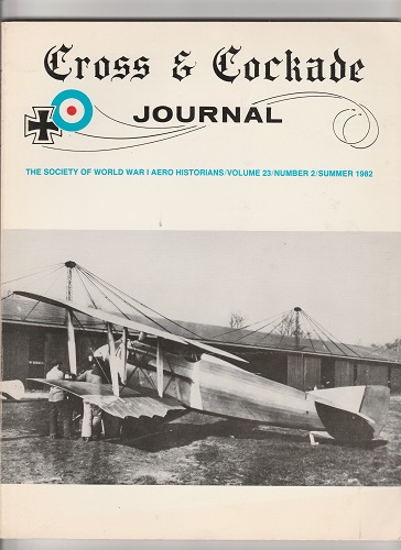 CROSS & COCKADE JOURNAL VOLUME 23 NUMBER 2