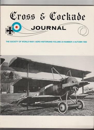 CROSS & COCKADE JOURNAL VOLUME 23 NUMBER 3