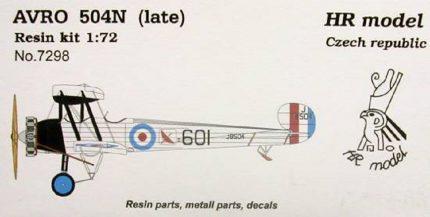 HR MODEL 7298 AVRO 504N LATE