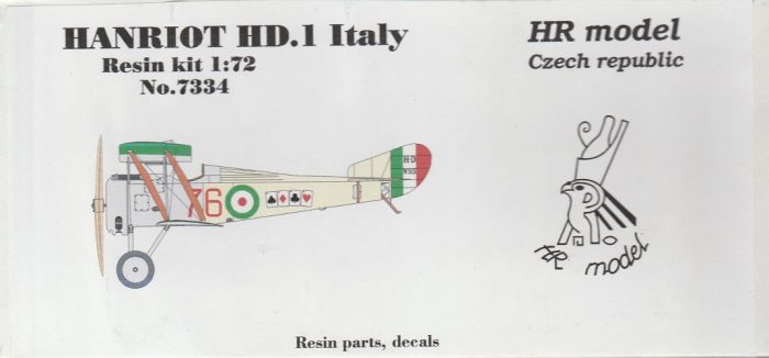 HR MODEL 7334 HANRIOT HD.1 ITALY
