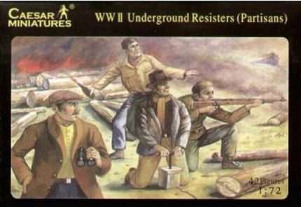 CAESAR MINIATURES HISTORY 006 WWII UNDERGROUND RESISTERS PARTISANS