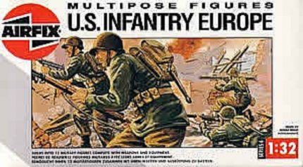 AIRFIX 04586 MULTIPOSE FIGURES U.S. INFANTRY EUROPE