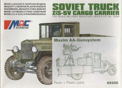 MAC DISTRIBUTION 89305 SOVIET TRUCK ZIS-5V CARGO CARRIER MAXIM AA-GUNSYSTEM
