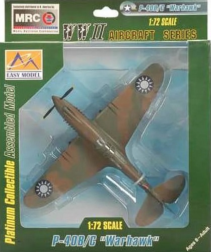 EASY MODEL 37209 P-40B/C WARHAWK 3RD SQN IN CHINA