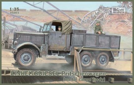 IBG MODELS 35003 EINHEITSDIESEL PRITSCHENWAGEN METAL CARGO BODY