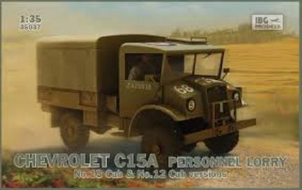 IBG MODELS 35037 CHEVROLET C15A PERSONNEL LORRY NO.13 CAB & NO.12 CAB VERSIONS