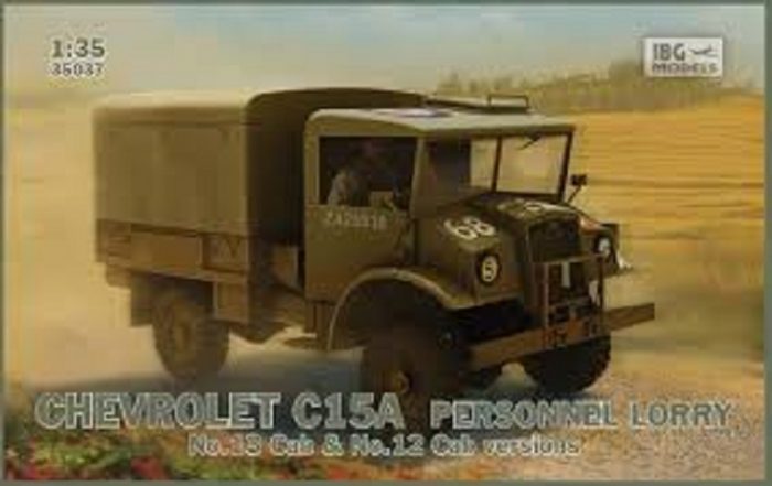 IBG MODELS 35037 CHEVROLET C15A PERSONNEL LORRY NO.13 CAB & NO.12 CAB VERSIONS