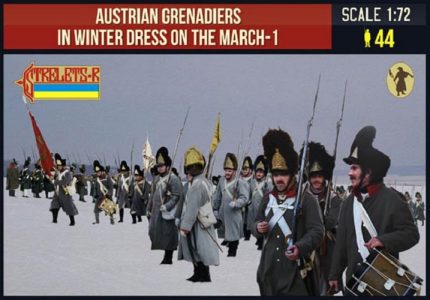 STRELETS*R 980209 AUSTRIAN GRENADIERS IN WINTER DRESS ON THE MARCH-1