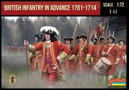 STRELETS*R 980230 BRITISH INFANTRY IN ADVANCE LINE 1701-1714
