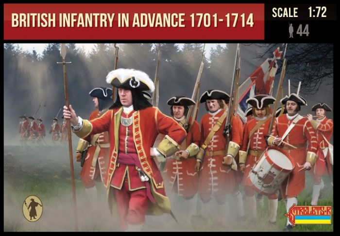 STRELETS*R 980230 BRITISH INFANTRY IN ADVANCE LINE 1701-1714