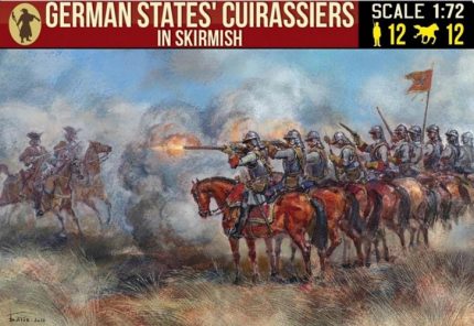 STRELETS*R 980268 GERMAN STATES' CUIRASSIERS IN SKIRMISH