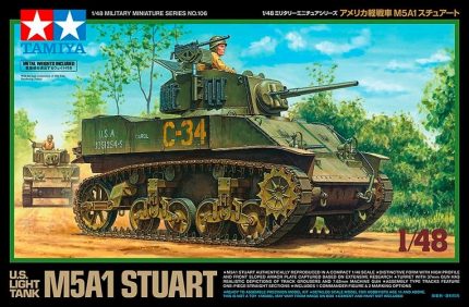 TAMIYA 32606 US LIGHT TANK M5A1 STUART