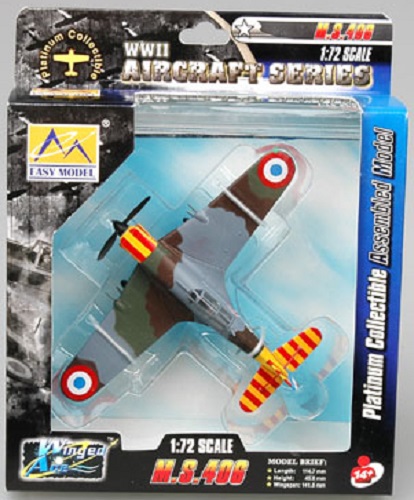 EASY MODEL 36329 WINGED ACE M.S. 406 VICHY AIR FORCE 2 ESCADRILLE