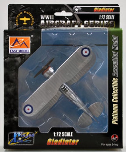 EASY MODEL 36455 WINGED ACE GLADIATOR MK.I 33 SQN RAF L7612