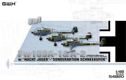 G.W.H S4820 FW189A-1 & A-2 W/ NACHT JAGER SONDERAKTION SCHNEEKUFEN
