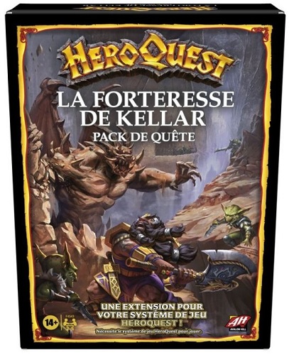 HASBRO AVALON HILL HERO QUEST LA FORTERESSE DE KELLAR PACK DE QUETE