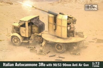 IBG MODELS 72096 ITALIAN AUTOCANNONE 3RO WITH 90/53 90MM ANTI AIR GUN