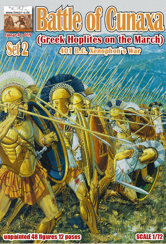 LINEAR-A 019 BATTLE OF CUNAXA GREEK HOPLITES ON THE MARCH 401 B.C. XENOPHON'S WAR SET 2