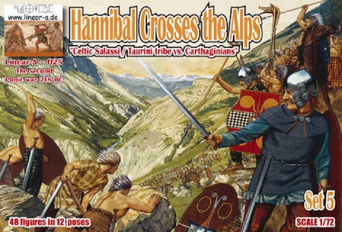 LINEAR-A 025 HANNIBAL CROSSES SET 5 CELTIC SALASSI / TAURINI TRIBE VS. CARTHAGINIANS