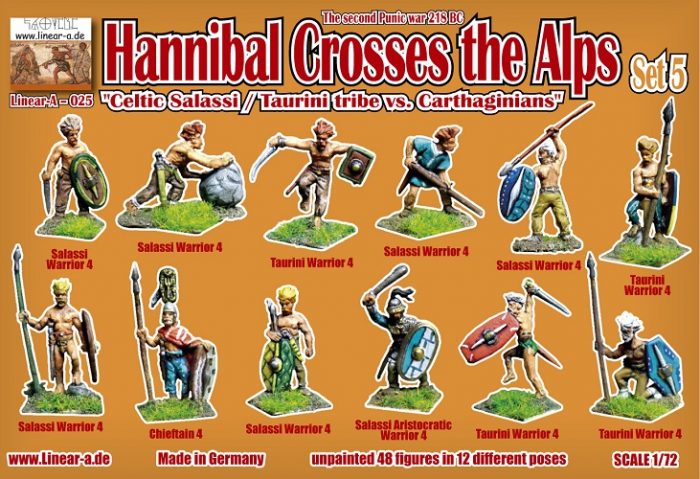 LINEAR-A 025 HANNIBAL CROSSES SET 5 CELTIC SALASSI / TAURINI TRIBE VS. CARTHAGINIANS – Image 3