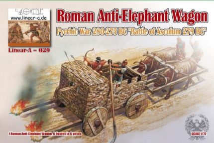 LINEAR-A 029 ROMAN ANTI-ELEPHANT WAGON PYRRHIC WAR 280-275 BC BATTLE OF ASCULUM 279 BC