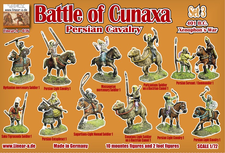 LINEAR-A 036 BATTLE OF CUNAXA PERSIAN CAVALRY 401 B.C. XENOPHON'S WAR SET 3 – Image 3