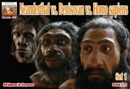 LINEAR-A 037 NEANDERTHAL VS. DENISOVAN VS. HOMO SAPIENS SET 1