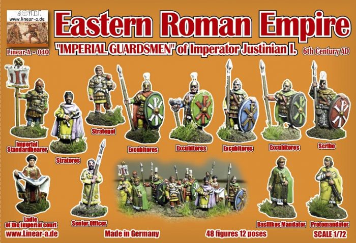 LINEAR-A 040 EASTERN ROMAN EMPIRE IMPERIAL GUARDSMEN OF IMPERATOR JUSTINIAN I – Image 3
