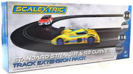 SCALEXTRIC C8198 TRACK EXTENSION PACK STANDARD STRAIGHT & R2 CURVES
