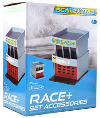 SCALEXTRIC C8321 RACE+ SET ACCESSORIES PIT GARAGE