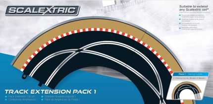 SCALEXTRIC C8510 TRACK EXTENSION PACK 1 RACING CURVES BORDERS & BARRIERS