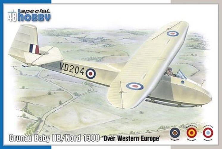 SPECIAL HOBBY SH48203 GRUNAU BABY IIB/NORD 1300 OVER WESTERN EUROPE