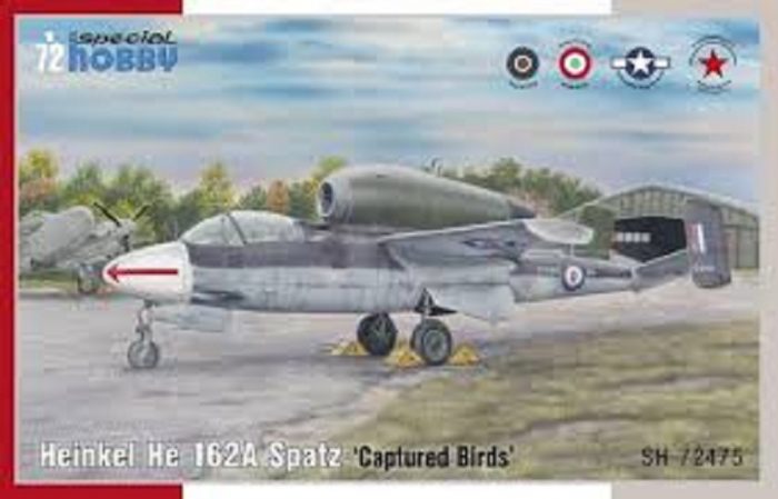 SPECIAL HOBBY SH72475 HEINKEL HE 162A SPATZ CAPTURED BIRDS