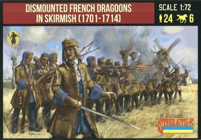 STRELETS*R 980254 DISMOUNTED FRENCH DRAGOONS IN SKIRMISH 1701-1714