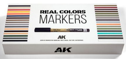 AK RCM150 SPECIAL BOX REAL COLORS MARKERS 34 UNITS