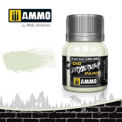 AMMO A.MIG-0605 DIO DRYBRUSH BRIGHT GREEN