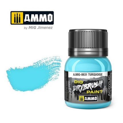 AMMO A.MIG-0631 DIO DRYBRUSH TURQUOISE