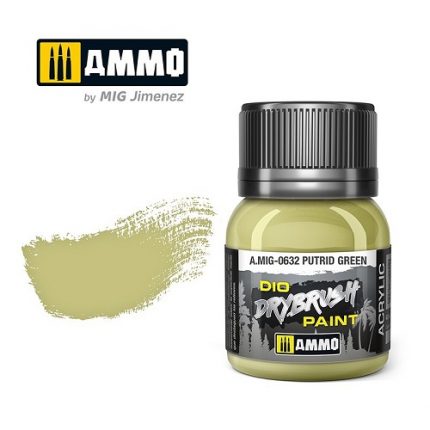 AMMO A.MIG-0632 DIO DRYBRUSH PUTRID GREEN