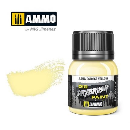 AMMO A.MIG-0640 DIO DRYBRUSH ICE YELLOW