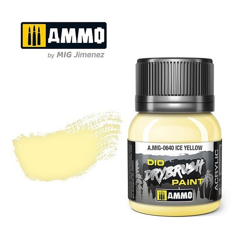 AMMO A.MIG-0640 DIO DRYBRUSH ICE YELLOW