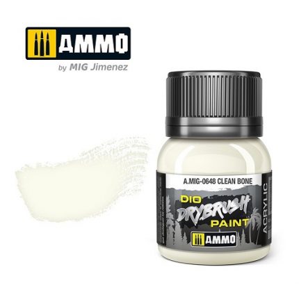 AMMO A.MIG-0648 DIO DRYBRUSH CLEAN BONE
