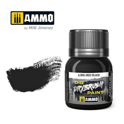 AMMO A.MIG-0653 DIO DRYBRUSH BLACK BROWN