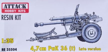 ATTACK HOBBY KITS RE35504 4.7CM PAK 36 T LATE VERSION