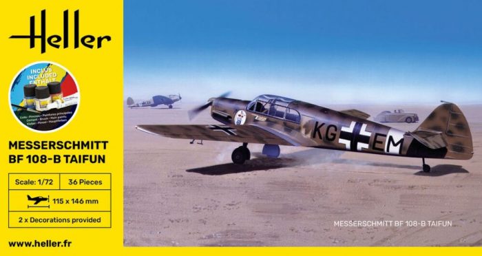 HELLER 56231 STARTER KIT MESSERSCHMITT BF109-B TAIFUN
