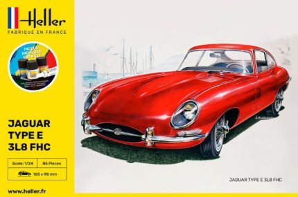 HELLER 56709 STARTER KIT JAGUAR TYPE E 3L8 FHC
