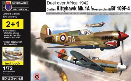 KP KOH7207 DUEL OVER AFRICA CURTISS KITTYHAWK MK.1A/MESSERSCHMITT BF 109F-4